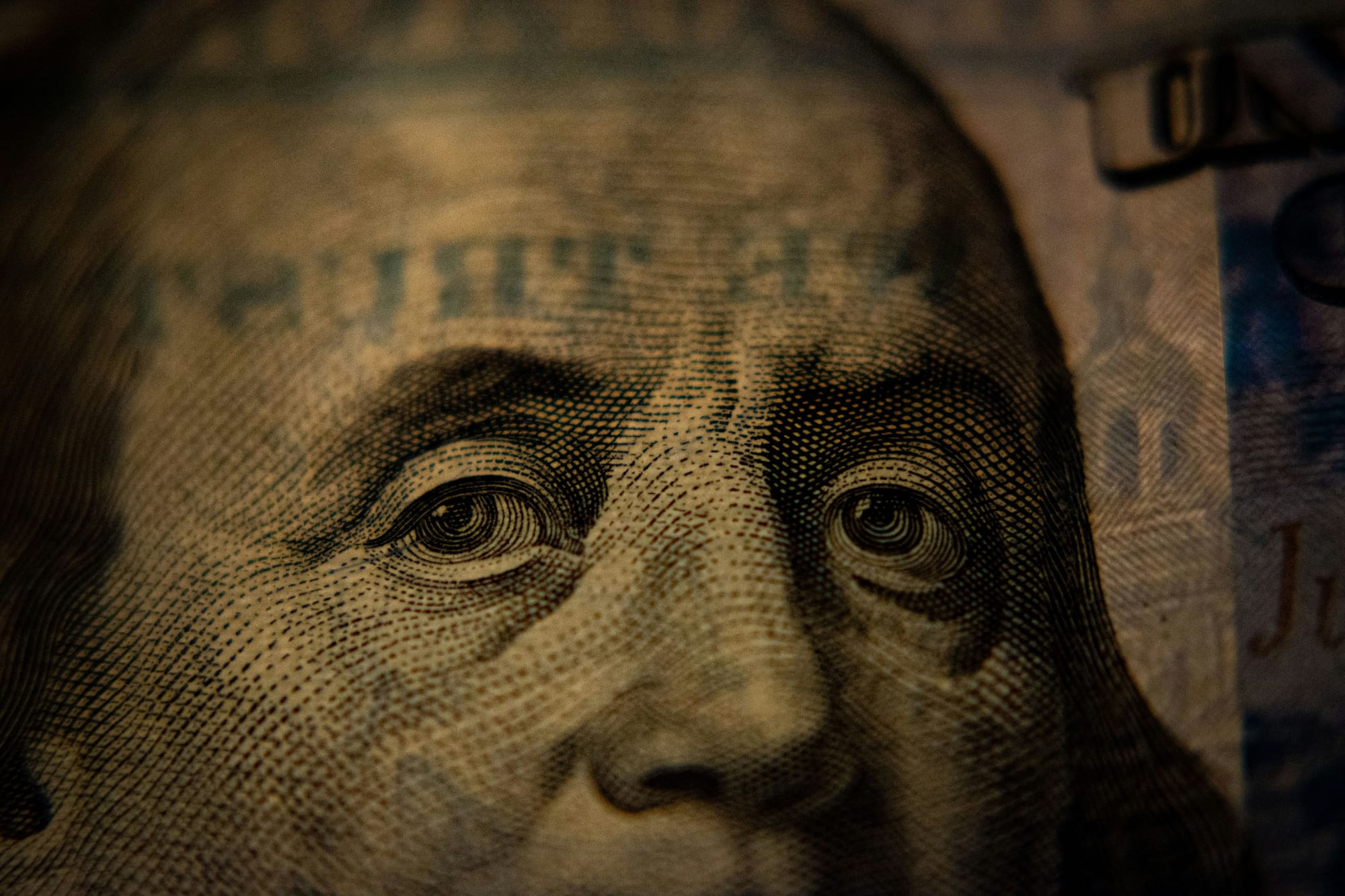 closeup view of dollar bill - ai as a service