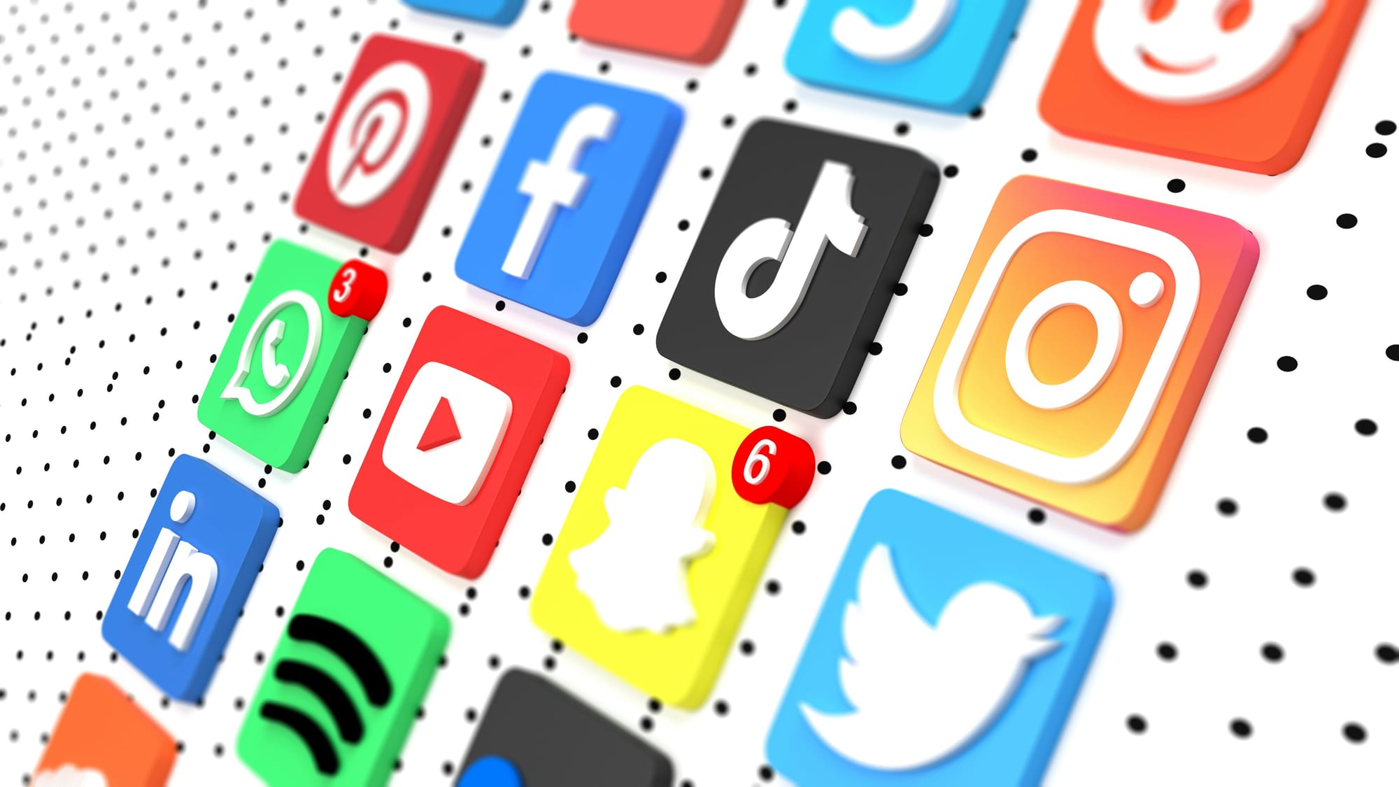 Social Media popular apps and logos - AI Social Media Content Creation
