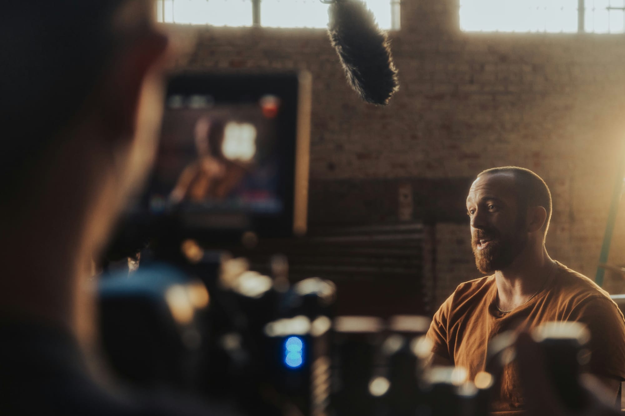 man speaking in a video shoot for Video Content Creation