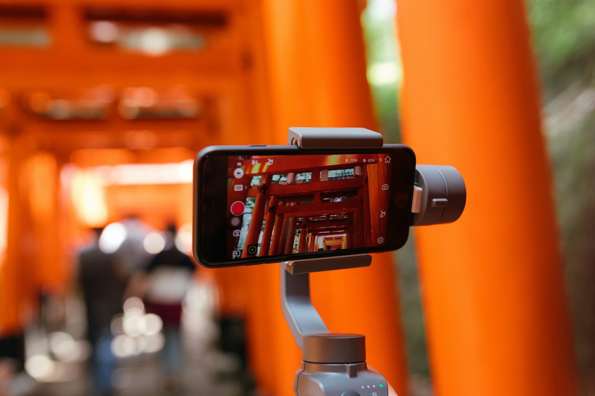 Mobile Phone Holded on Stabalizer – Animoto Alternative