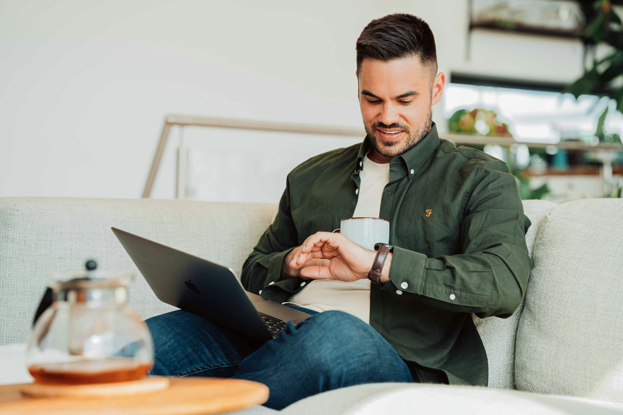 man working hard on laptop - Content Planning For Social Media