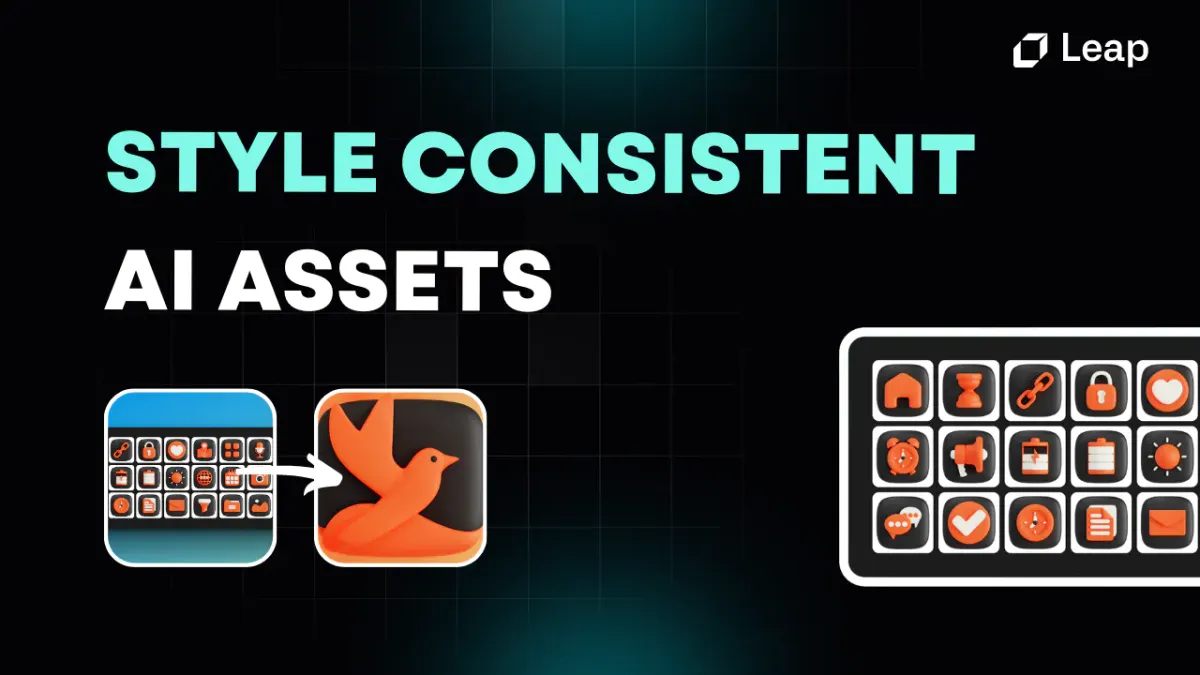 How To Generate Style-Consistent Assets: Finetuning on Leap