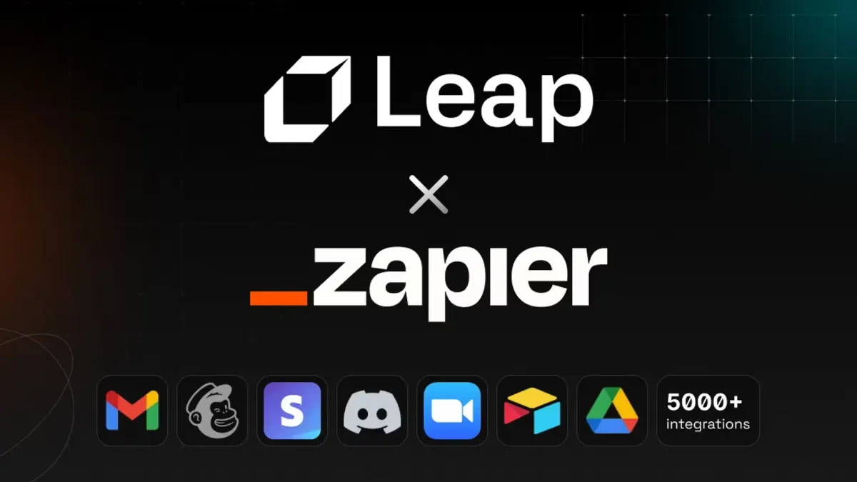 Leap AI Partners with Zapier: Bringing AI to No-Code ⚡️