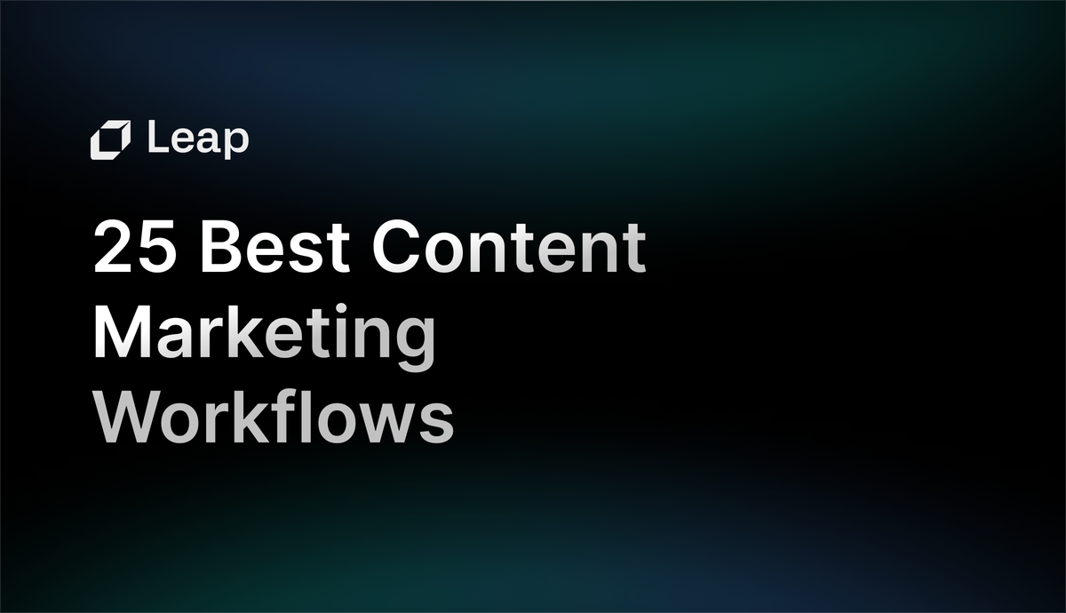 A comprehensive guide on 25 Best Content Marketing Workflows