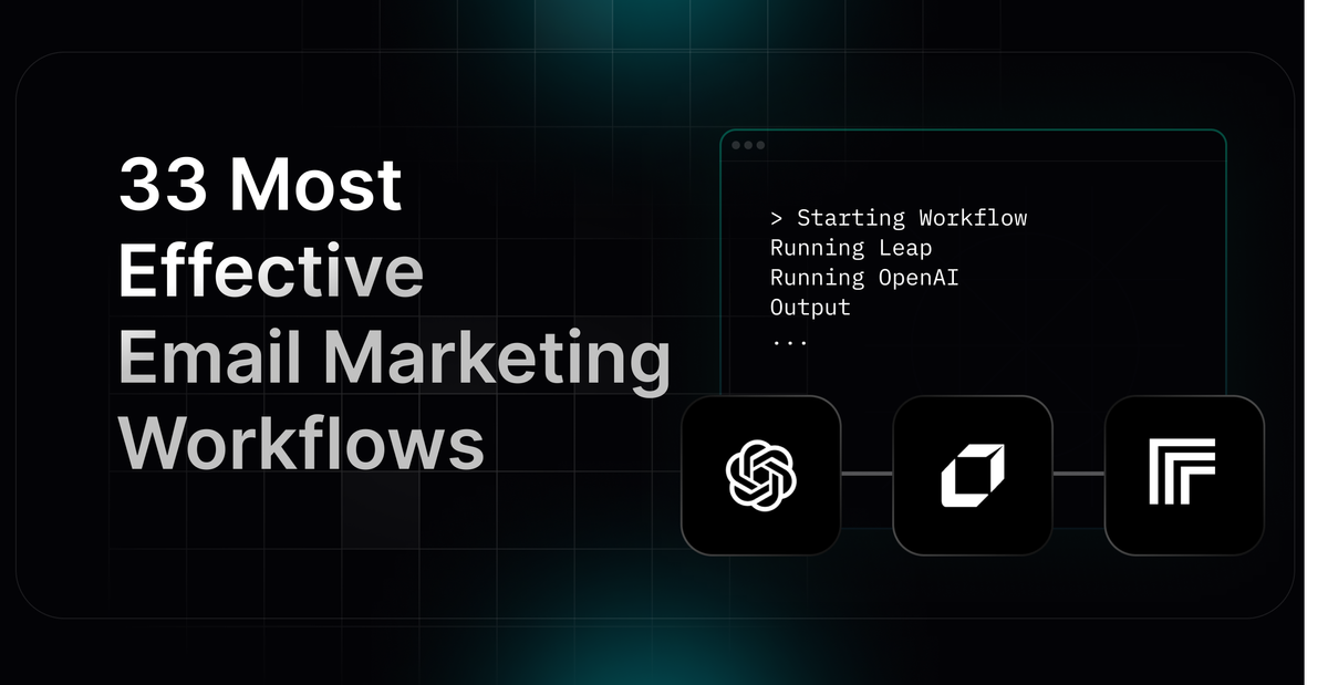 Complete Guide on 33 Most Effective Email Marketing Workflows