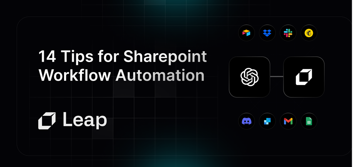 Guide on 14 Tips for Sharepoint Workflow Automation