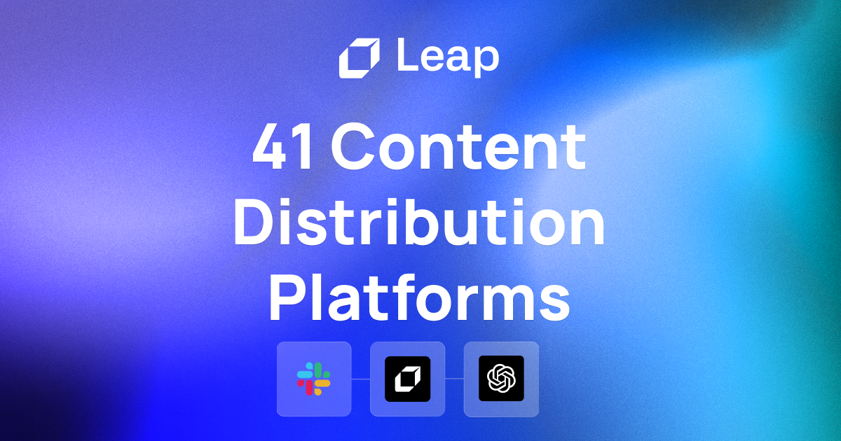 41 Content Distribution Platforms
