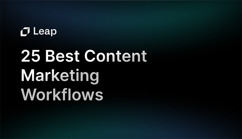 25 Best Content Marketing Workflows (& Automating Workflows With AI)
