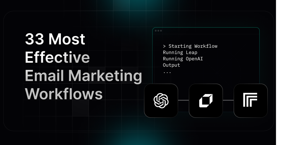 33 Most Effective Email Marketing Workflows & AI Marketing Workflows Tool
